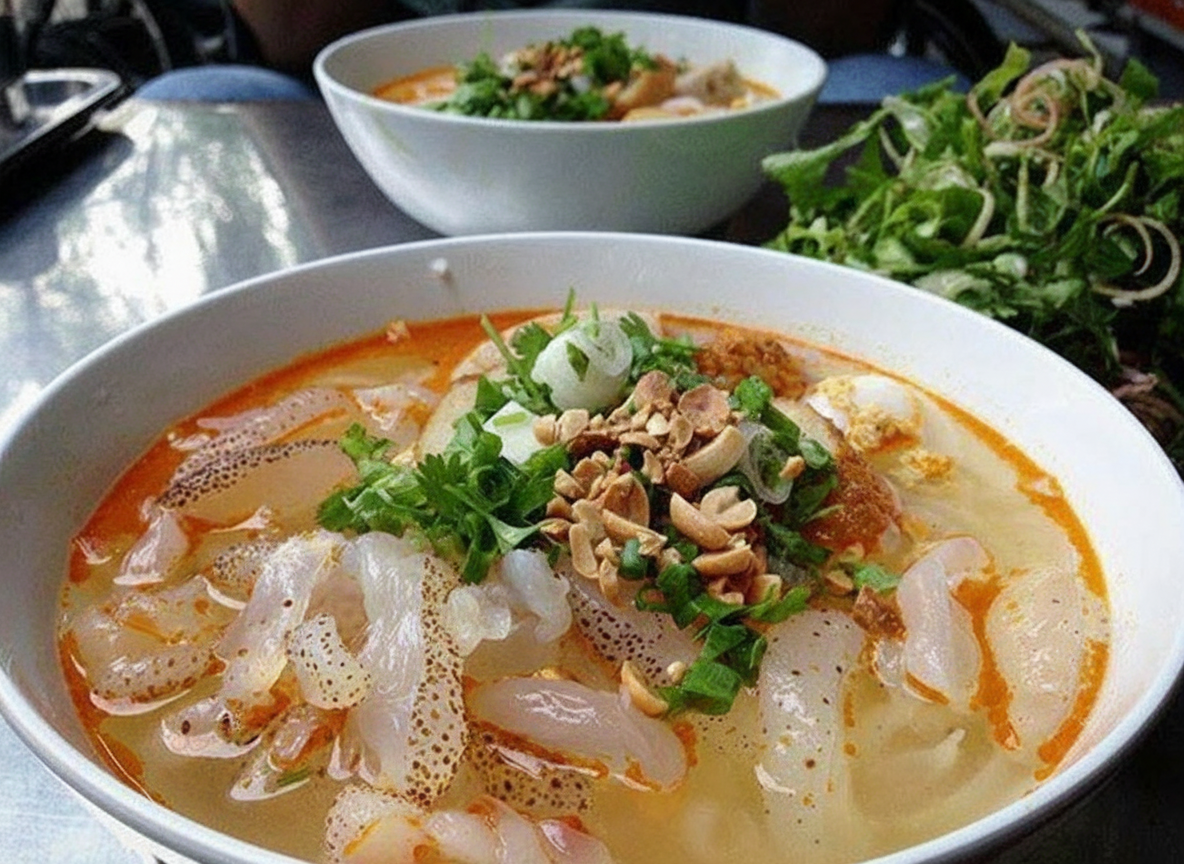 Bún sứa chả cá Ninh Thuận