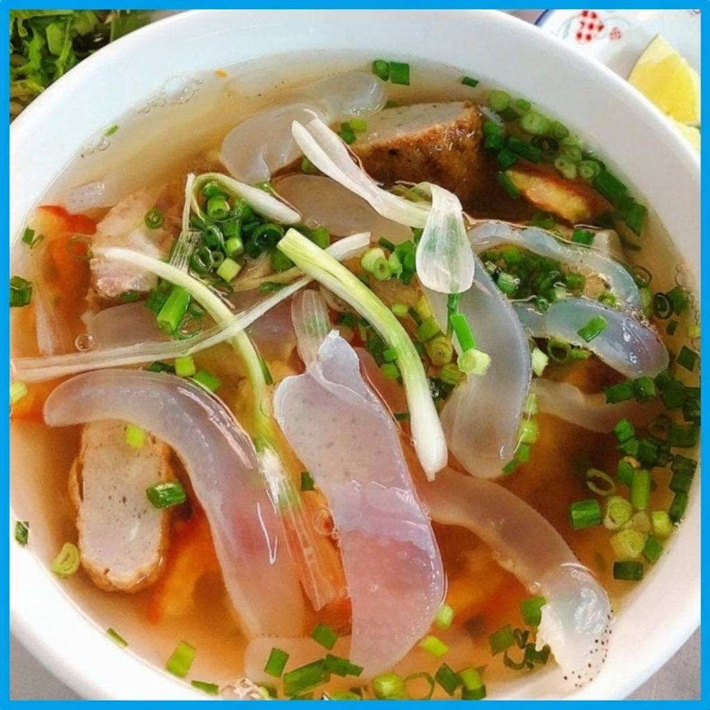 nước dùng bún sứa